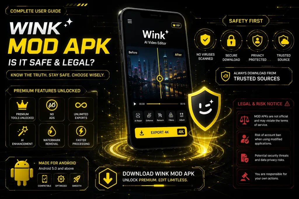 Wink mod apk is it safe & legal