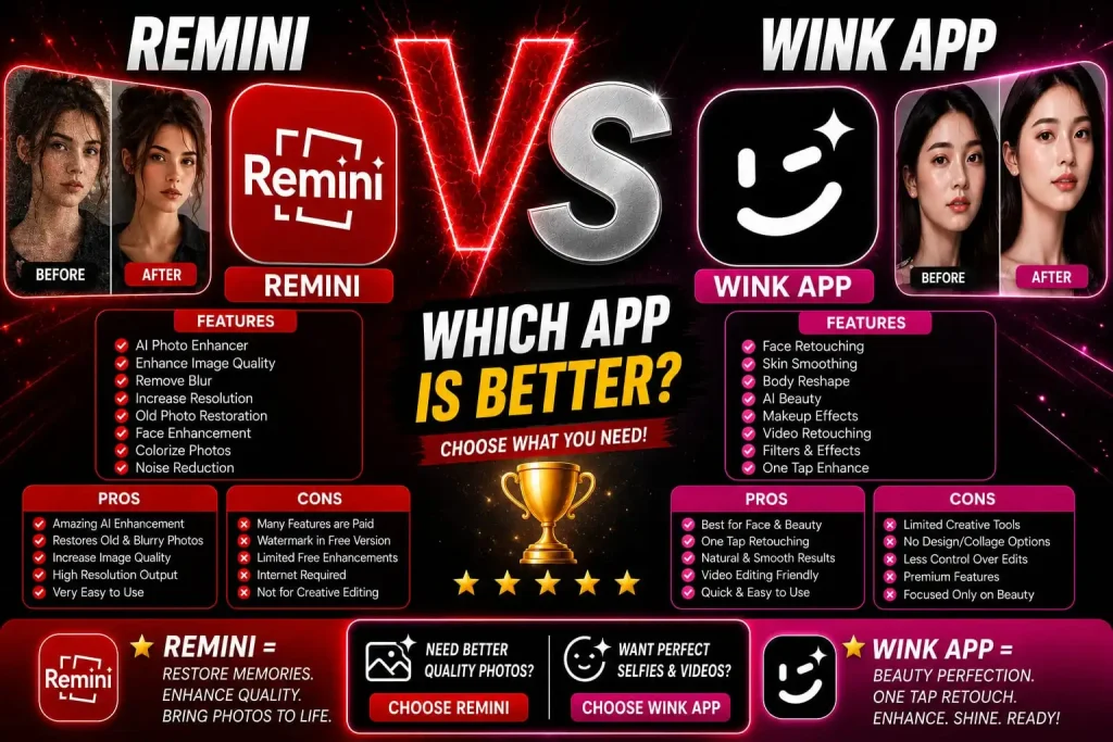 Wink vs Remini Ultimate Comparison